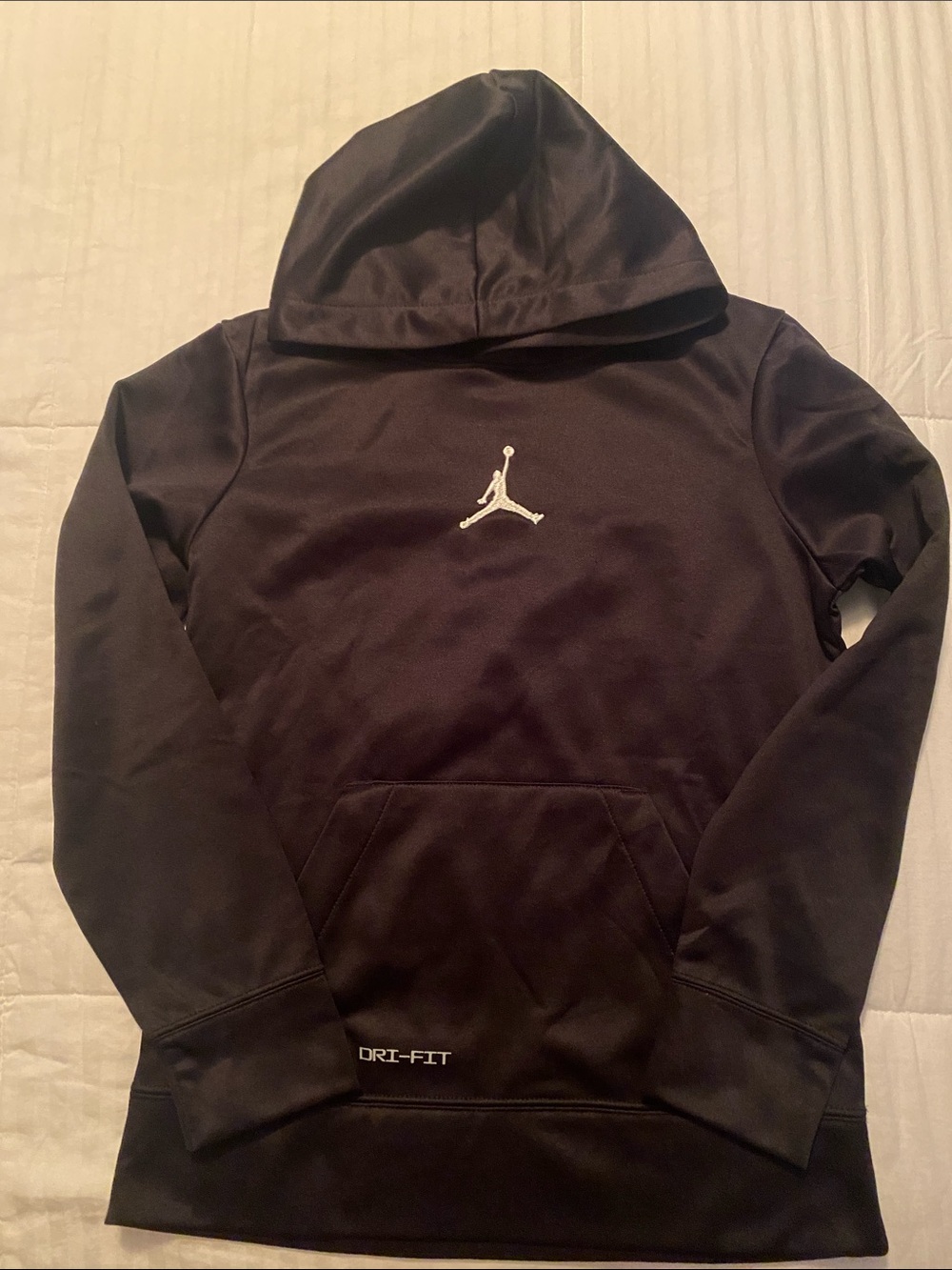 Jordan Black Hoodie with White Jumpman Logo